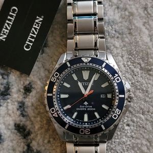 Nwt CITIZENS Mens Eco-Drive ProMaster Diver Quartz Stainless Watch